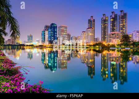 Bangkok, Tailandia a Benjakiti Park. Foto Stock