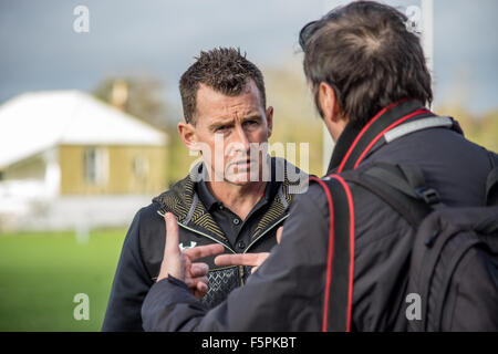 Nigel Owens, Gallese internazionalmente rinomata rugby arbitro Foto Stock