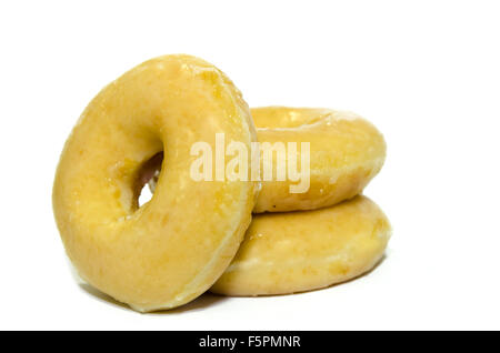 Ciambella isolato su uno sfondo bianco. Foto Stock