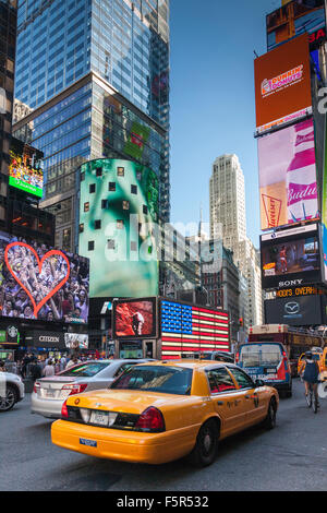 Times Square e Midtown Manhattan, New York, Stati Uniti d'America Foto Stock