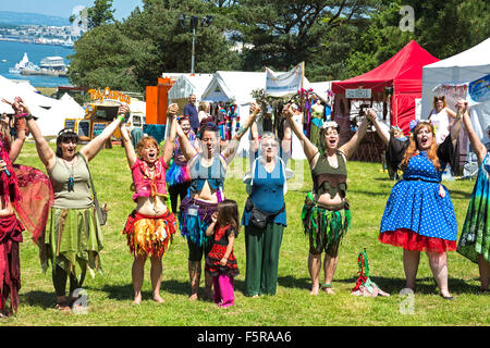 Faery Fest di Mount Edgcumbe park, Cornwall, Regno Unito Foto Stock