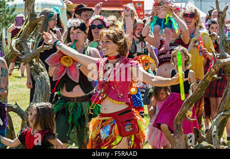 Faery Fest di Mount Edgcumbe park, Cornwall, Regno Unito Foto Stock