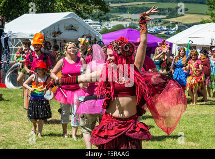 Faery Fest di Mount Edgcumbe park, Cornwall, Regno Unito Foto Stock