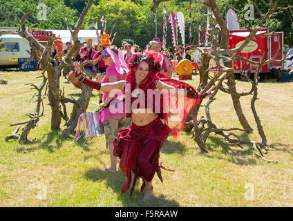 Faery Fest di Mount Edgcumbe park, Cornwall, Regno Unito Foto Stock