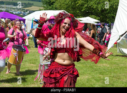 Faery Fest di Mount Edgcumbe park, Cornwall, Regno Unito Foto Stock