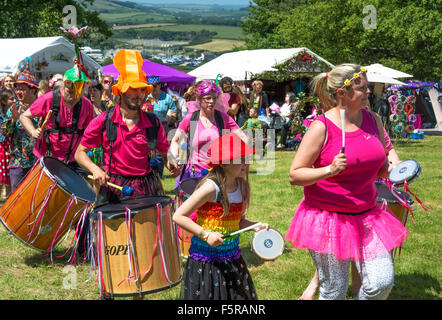 Faery Fest di Mount Edgcumbe park, Cornwall, Regno Unito Foto Stock