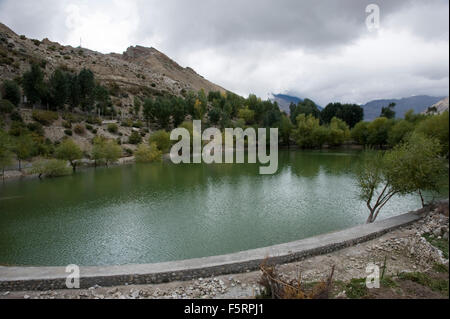 Nako lago, spiti valley, Himachal Pradesh, India, Asia Foto Stock