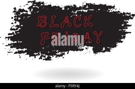 Venerdì nero vendita banner. Illustrazione Vettoriale. Illustrazione Vettoriale