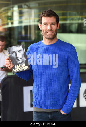 Mark Webber presso la BBC Breakfast studios per promuovere il suo libro "Aussie Grit: la mia Formula Uno Viaggio" con: Mark Webber dove: Manchester, Regno Unito quando: 07 Set 2015 Foto Stock