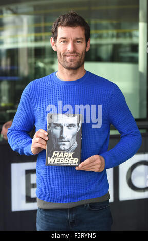 Mark Webber presso la BBC Breakfast studios per promuovere il suo libro "Aussie Grit: la mia Formula Uno Viaggio" con: Mark Webber dove: Manchester, Regno Unito quando: 07 Set 2015 Foto Stock