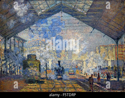 La Gare Saint Lazare - Gare Saint-Lazare 1877 Claude Monet 1840 - 1926 Francia - Francese Foto Stock