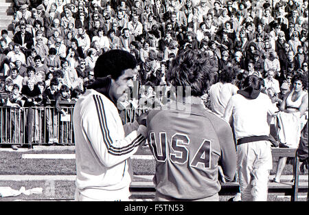 Daley Thompson Mcewan Gateshead giochi degli anni settanta Foto Stock