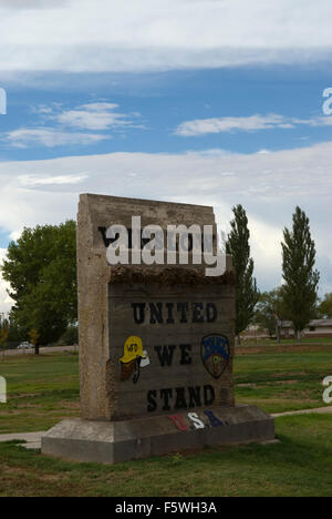 9/11 ricordo Giardino Winslow Arizona USA Foto Stock