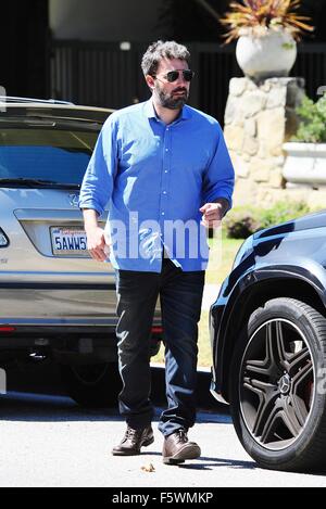 Ben Affleck e Jennifer Garner prendere i loro tre figli per il mercato degli agricoltori in Brentwood con: Ben Affleck dove: Los Angeles, California, Stati Uniti quando: 13 Set 2015 Foto Stock