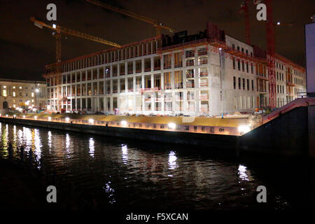 Baustelle Berliner Stadtschloss, Berlin-Mitte. Foto Stock