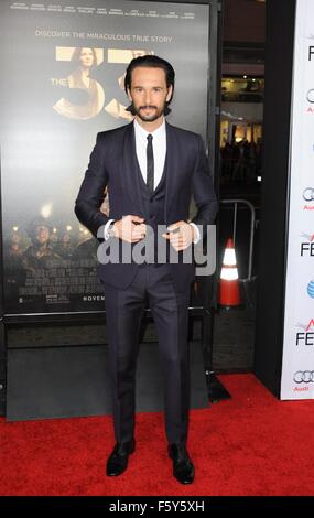 Los Angeles, CA, Stati Uniti d'America. 9 Nov, 2015. Rodrigo Santoro presso gli arrivi per il 33 Premiere in corrispondenza di AFI Fest, Cinese TCL 6 teatri (in precedenza Grauman's), Los Angeles, CA, 9 novembre 2015. Credito: Elizabeth Goodenough/Everett raccolta/Alamy Live News Foto Stock