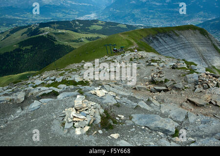 Escursionismo da Megève a Mont Joly Foto Stock