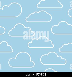 Cloud pattern senza giunture Illustrazione Vettoriale