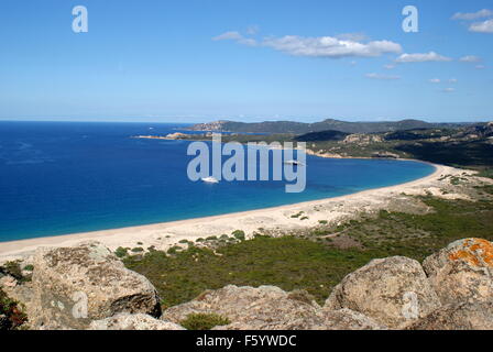 Spiaggia di Erbaju, Golfo de Roccapina, Corsica, Francia Foto Stock