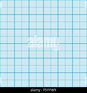 Un foglio di carta millimetrata colore ciano, modello senza giunture Illustrazione Vettoriale