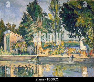 Paul Cézanne - il Jas de Bouffan, la piscina Foto Stock
