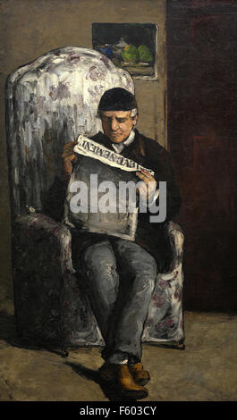 Paul Cézanne - l'artista, il padre, la lettura  L'Événement  Foto Stock