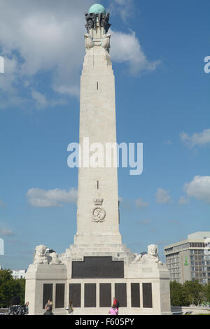 Memoriale Navale da Sir Robert Lorimer (costruito nel 1924) su Plymouth Hoe, Devon, Inghilterra Foto Stock