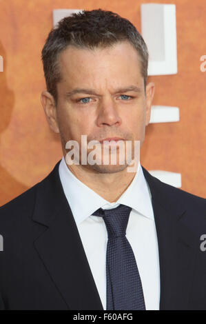 Premiere europeo di il marziano di Odeon Leicester Square, Londra dotata: Matt Damon dove: Londra, Regno Unito quando: 24 Set 2015 Foto Stock