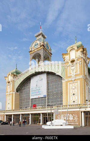 Palazzo Industriale (Průmyslový palác), fiera "Výstaviště", Holešovice, Praga, Repubblica Ceca Foto Stock