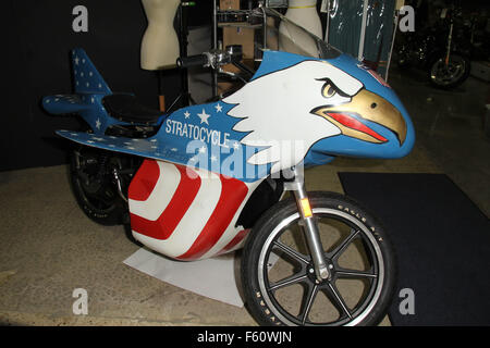 Profili nella storia multi milionario Hollywood memorabilia di anteprima di aste dotate di: Evil Knievel's Stratocycle dove: Calabasas, California, Stati Uniti quando: 26 Set 2015 Foto Stock