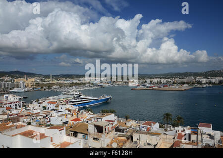 Eivissa porto e marina, Ibiza spagna Foto Stock
