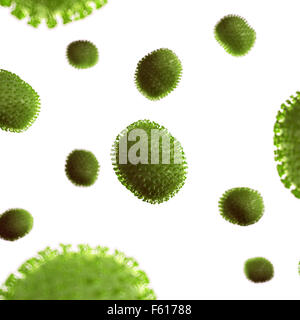 Medicalmente accurata illustrazione di alcuni virus Foto Stock