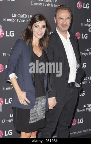 'LG Olet presentazione " dell Università Complutense - Arrivi con: Maribel Verdu, Pedro Larrañaga dove: Madrid, Spagna Quando: 28 Set 2015 Foto Stock