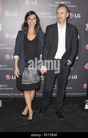 'LG Olet presentazione " dell Università Complutense - Arrivi con: Maribel Verdu, Pedro Larrañaga dove: Madrid, Spagna Quando: 28 Set 2015 Foto Stock