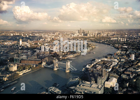 Vista sullo skyline di Londra Foto Stock