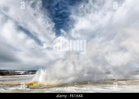 A clessidra geyser Foto Stock