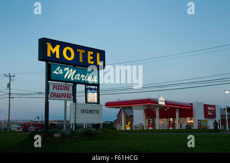 Un motel a riviere du Loup, Québec Canada Foto Stock