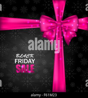 I fiocchi di neve sfondo scuro per il Black Friday Sales Illustrazione Vettoriale