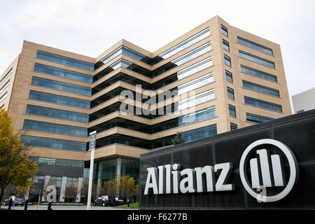 Un logo segno al di fuori della sede di Allianz Life Insurance Company del Nord America a Minneapolis, Minnesota su Octo Foto Stock