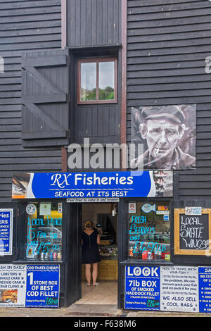 Tradizionale pescivendolo Hastings East Sussex Regno Unito Foto Stock