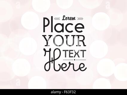 Bella brillante luce del vettore con il testo. Illustrazione Vettoriale