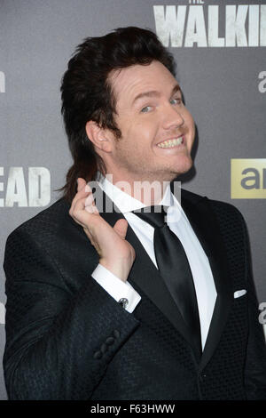 The Walking Dead Stagione 6 Premiere e Ultimate Fan event a Madison Square Garden - Arrivi con: Josh McDermitt dove: Manhattan, New York, Stati Uniti quando: 09 Ott 2015 Foto Stock