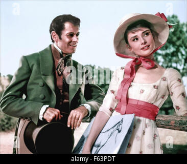 La guerra e la pace 1956 Paramount Pictures film con Audrey Hepburn come Natascia e Henry Fonda come Pierre Foto Stock