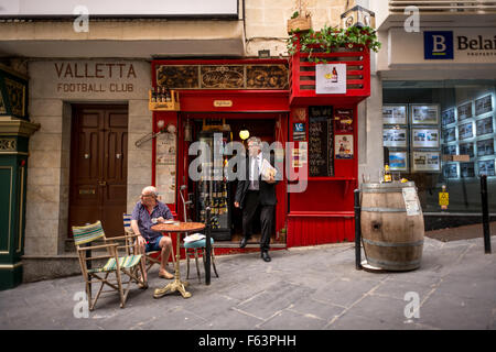 Scene di strada e i dettagli di La Valletta, Malta. Foto Stock