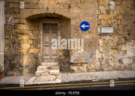 Scene di strada e i dettagli di La Valletta, Malta. Foto Stock