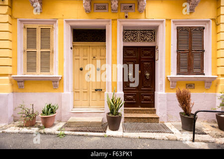 Scene di strada e i dettagli di La Valletta, Malta. Foto Stock