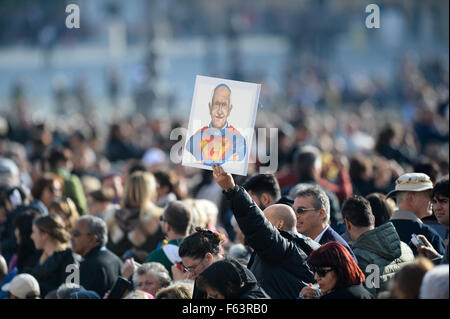 Papa Francesco durante l udienza generale Foto Stock