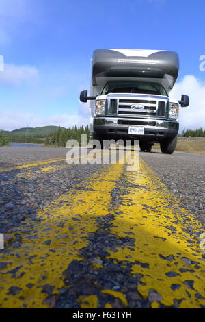 Roadtrip con camper in estate indiana Québec Canada Foto Stock