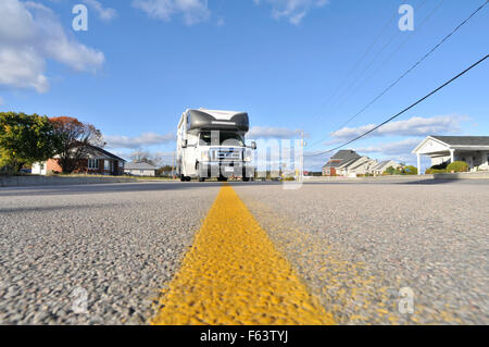 Roadtrip con camper in estate indiana Québec Canada Foto Stock