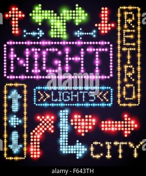 Luce al neon del segno Illustrazione Vettoriale